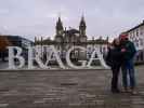 Sabine und ich am Largo Carlos Amarante in Braga (20. Nov.)