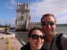 Sabine und ich beim Torre de Belém in Lisboa (22. Nov.)