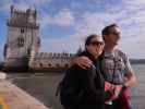 Sabine und ich beim Torre de Belém in Lisboa (22. Nov.)