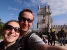 Sabine und ich beim Torre de Belém in Lisboa (22. Nov.)