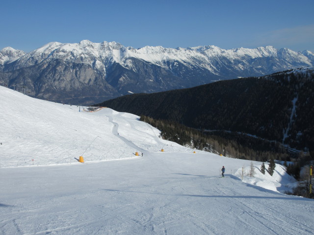 Stefan auf der Abfahrt 'Riesenslalom Damen'