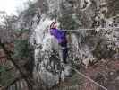 Bergkraxlerwand-Klettersteig: Maria auf der Seilbrücke