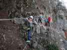 Bergkraxlerwand-Klettersteig: Alexander auf der Seilbrücke