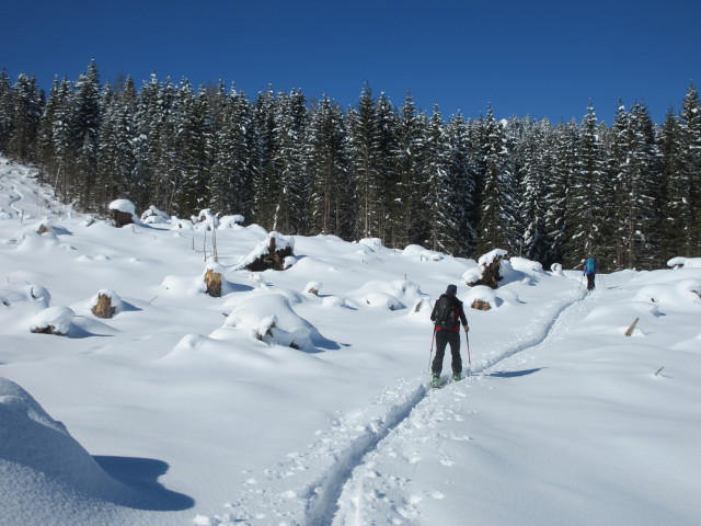 Reinhard und Larissa zwischen Kaserin und Knappenhütte