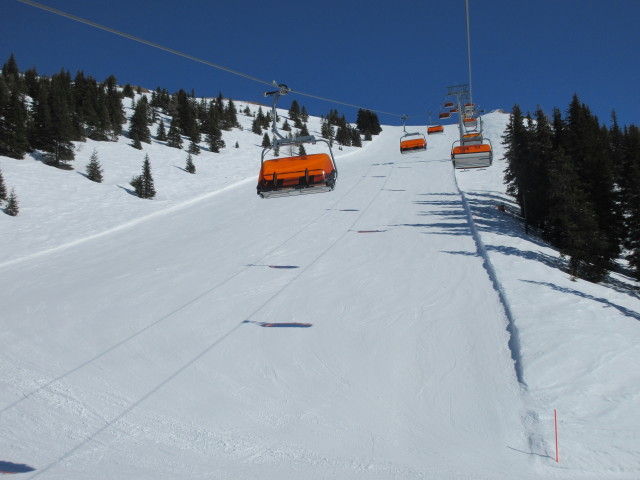 Panorama-Abfahrt von der Gipfelbahn aus