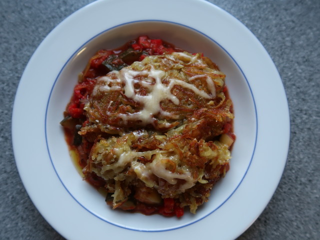 Käserösti auf Ratatouille (23. März)