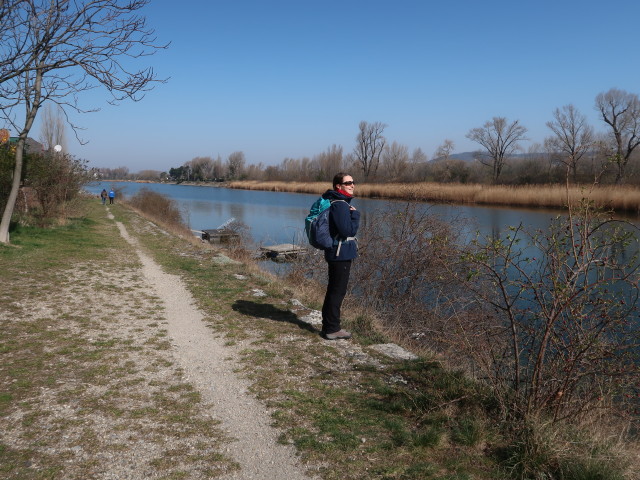 Sabine beim Kuchelauer Hafen