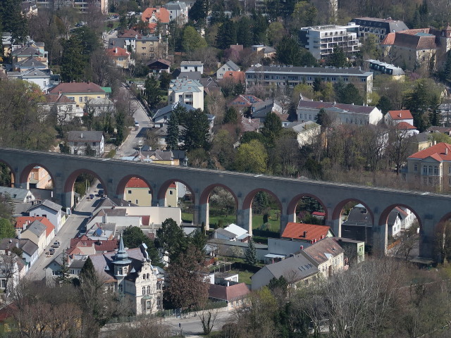 Aqu&auml;dukt Baden von der Ruine Rauheneck aus