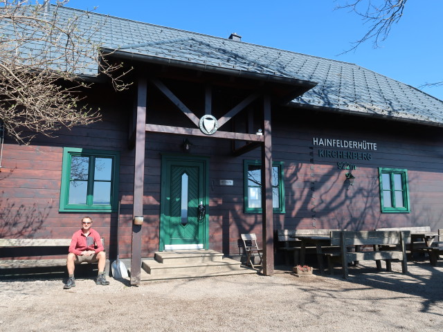 Ich bei der Hainfelder H&uuml;tte, 922 m