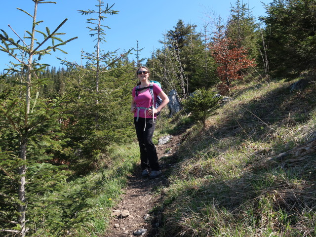 Sabine zwischen Vorderer Salmh&uuml;tte und Hochsalm