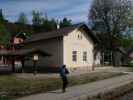 Sabine im Bahnhof Scharnstein-Mühldorf