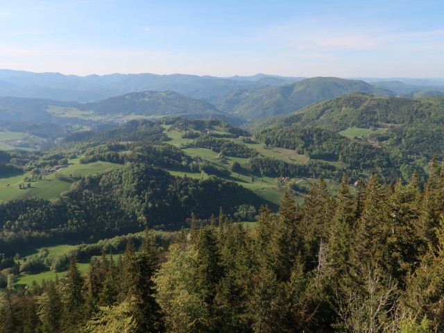 vom Aussichtsturm Hohe Wand Richtung Norden