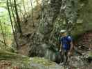 Waldegger Steig: Herbert im Ausstieg