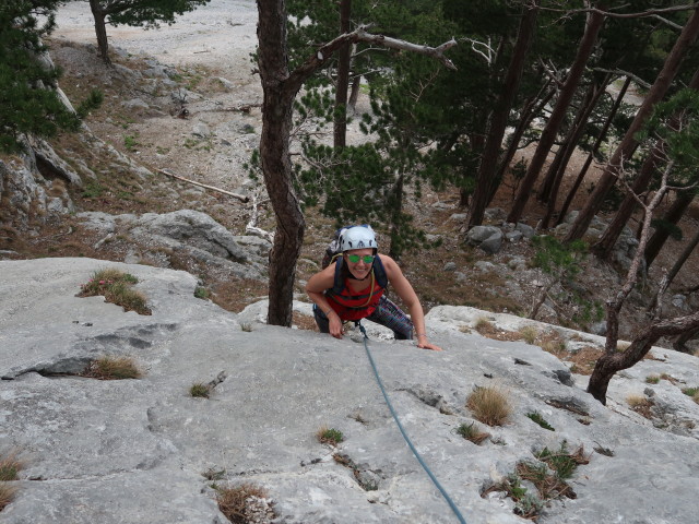 Kombinationsweg: Ursa in der 1. Seillänge