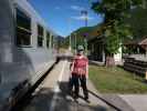 Sabine im Bahnhof Miesenbach-Waidmannsfeld, 399 m