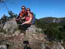 Ich und Sabine am Mühlstein, 750 m