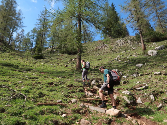 Ursa und Ronald zwischen Stubwiesalm und Hals