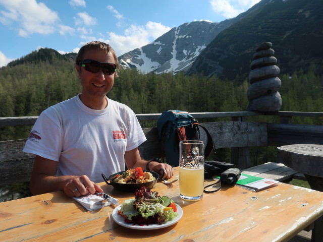 Ich bei der Dümlerhütte, 1.495 m