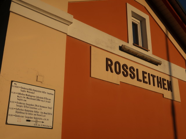 Bahnhof Roßleithen, 590 m