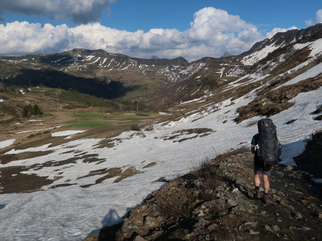 Ronald zwischen Gävishöhe und Sünsalpe (21. Mai)