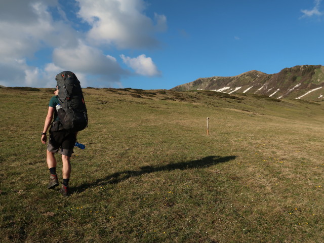 Ronald zwischen Gävishöhe und Sünsalpe (21. Mai)