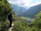 Sabine zwischen Ladis und Pons-Laudes-Klettersteig