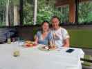 Sabine und ich im Restaurant Infang