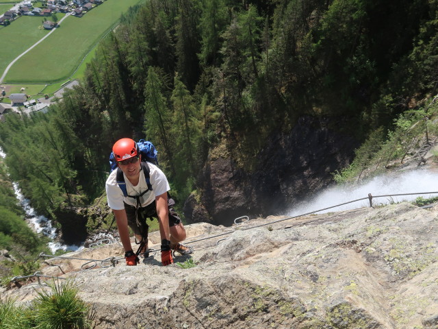 Jubiläums-Klettersteig: Ich in der schwierigen Variante