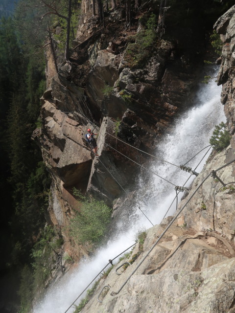 Jubiläums-Klettersteig: Ich auf der Seilbrücke