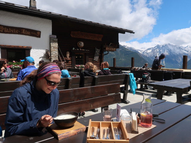 Sabine auf der Stabelealm, 1.908 m