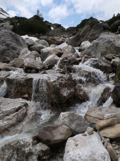 beim Wasserfall-Klettersteig