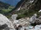 Wasserfall-Klettersteig: Ich vor der zweiten Seilbrücke