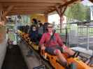 Sabine und ich in der Bergstation des Alpine Coasters Imst