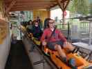 Sabine und ich in der Bergstation des Alpine Coasters Imst