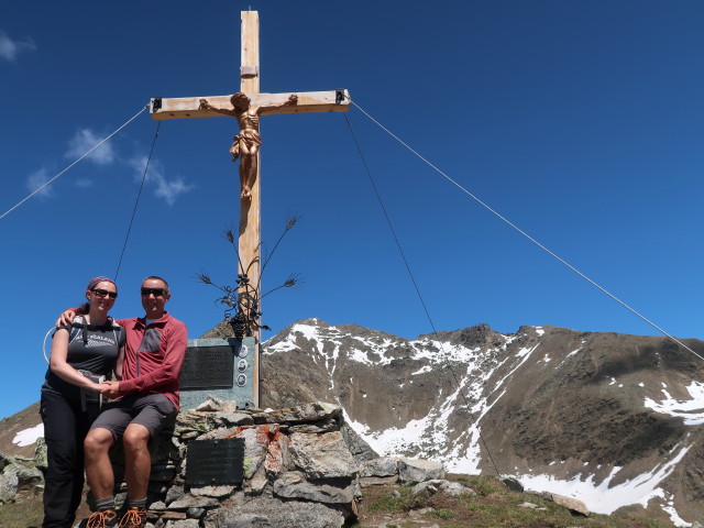 Sabine und ich am Poschachkogel, 2.574 m