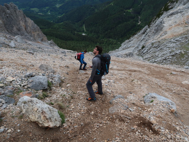 Christoph und Alexander am Holzknechtsteig