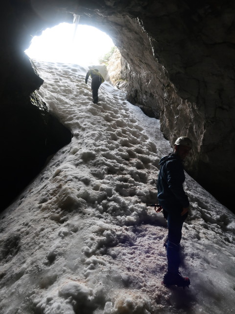 Alexander und Christoph in der Rax-Eishöhle