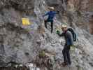 Königschusswand-Klettersteig: Christoph und Alexander beim Einstieg