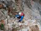 Königschusswand-Klettersteig: Christoph im unteren Teil