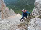 Königschusswand-Klettersteig: Christoph im unteren Teil