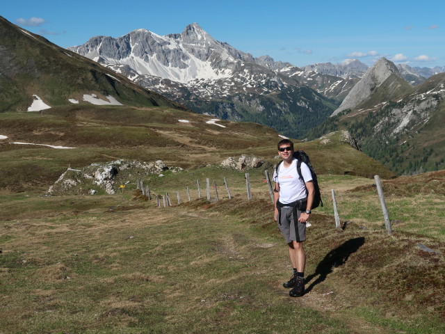 Ronald zwischen Glingspitze und Haselstein (12. Juni)