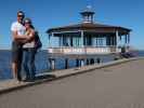 Ich und Sabine auf der Haapsalu promenaad (23. Juni)