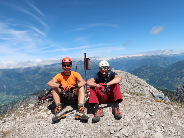 Ich und Roland auf der Großen Gamswiesenspitze, 2.486 m