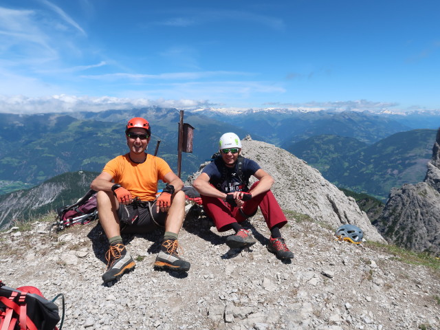 Ich und Roland auf der Großen Gamswiesenspitze, 2.486 m