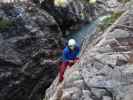 Klettersteig 'Verborgene Welt': Roland zwischen 3. und 4. Seilbrücke