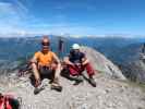 Ich und Roland auf der Großen Gamswiesenspitze, 2.486 m