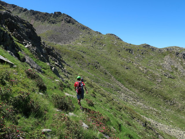 Zakaria und Ursa zwischen Blindisalm und Kahorn