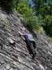 Werner im Klettergarten Kaponig, 1.050 m