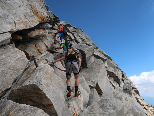 Klettersteig 'Detmolder Grat': Christian und Aaron (1. Aug.)