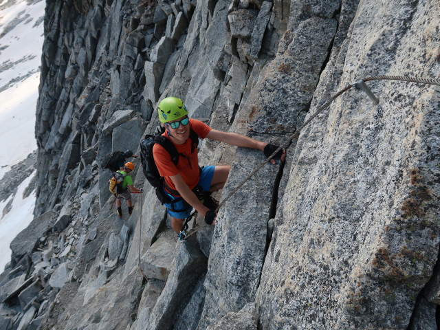 Ronald, Aaron und Christian zwischen Steinerne Mandln und Trippkees (1. Aug.)
